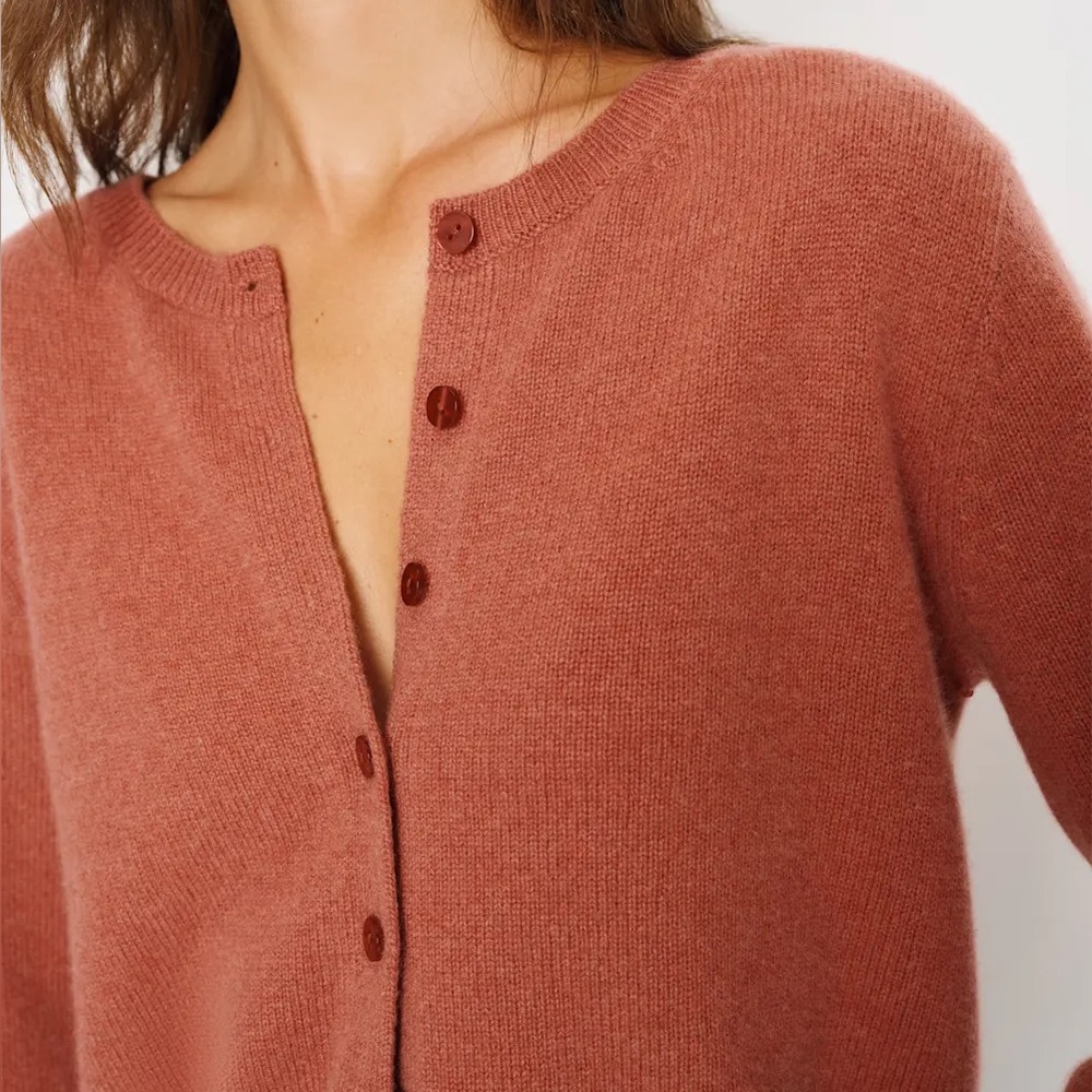 REFORMATION Clara Cashmere Crew Cardigan - Picture 3 of 4